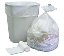 24″ x 22″ High Density Clear Garbage Bags